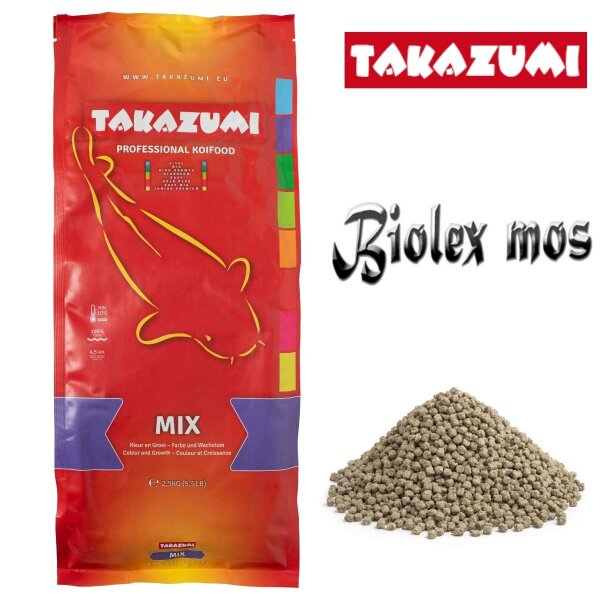 Takazumi Koi-Futter Mix Farb- & Wachstumsfutter 2,5 Kg