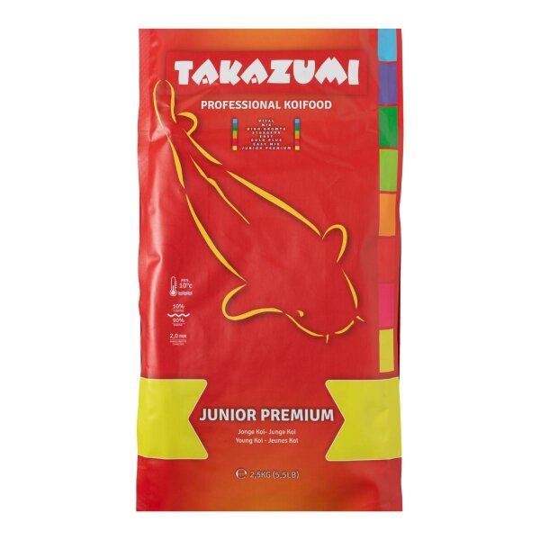 Takazumi Koi-Futter Junior Premium - Aufzuchtfutter 2,5 Kg