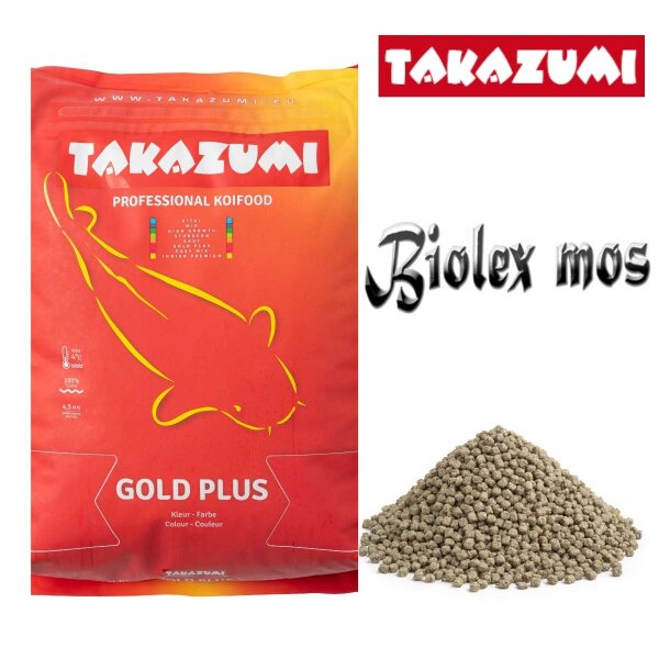 Takazumi Koi-Futter Gold Plus - Ganzjahres Futter 4,5 Kg