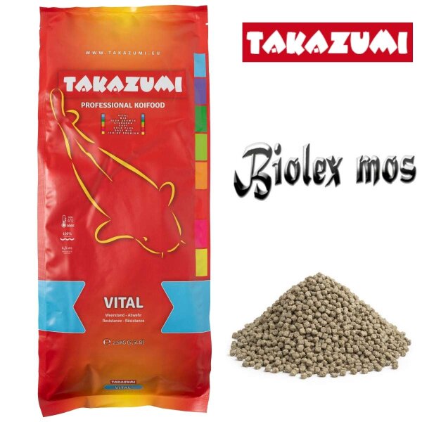 Takazumi Koi-Futter Vital - Abwehr- & Gesundheitsfutter 2,5 Kg